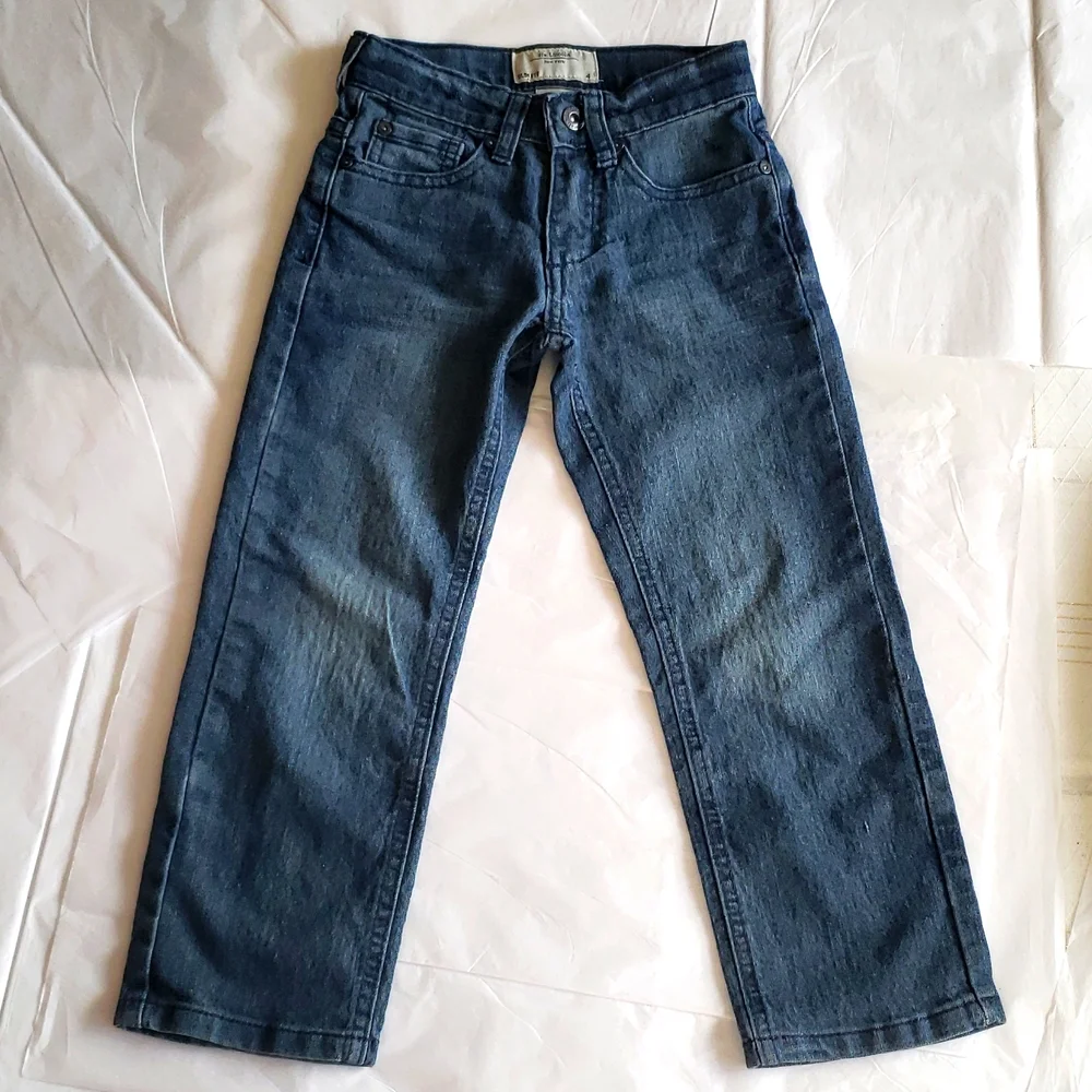 Six Lincoln New York Kids Toddler Size 4 Slim Fit Straight Leg Jeans Denim EUC